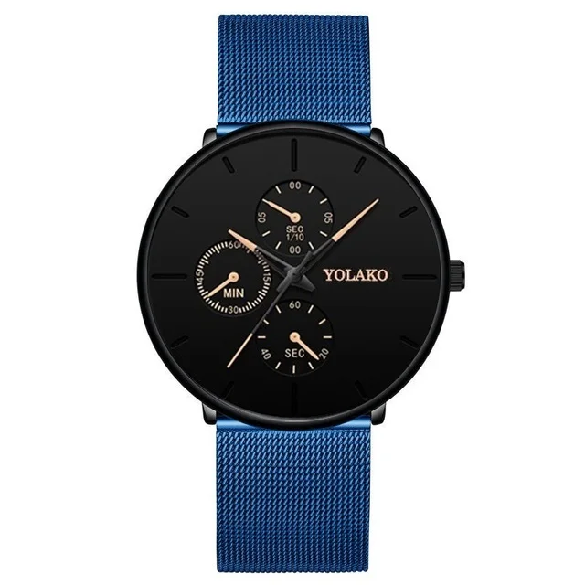 2025 relógios de luxo dos homens para negócios casual ultra fino relógio masculino malha aço inoxidável cinto relógio quartzo relogio masculino - Imagem 14