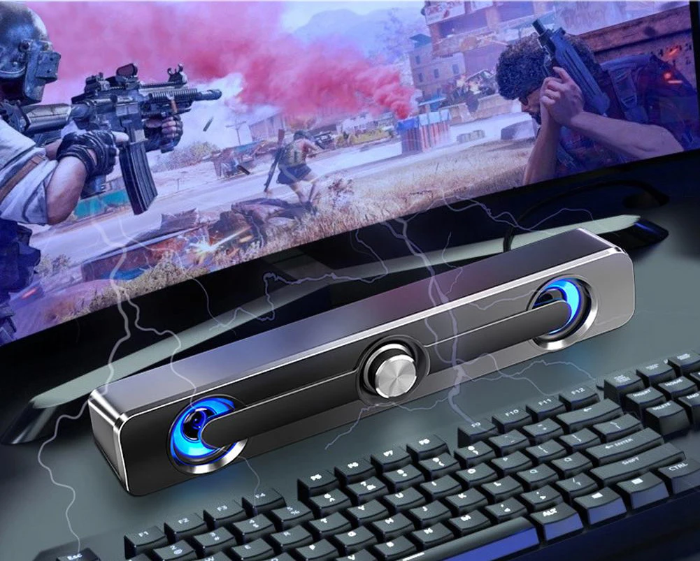 Salange barra de som bluetooth usb com fio alto-falantes barra alto-falante estéreo para projetor computador portátil telefone computador 3.5mm aux alto-falante - Imagem 17