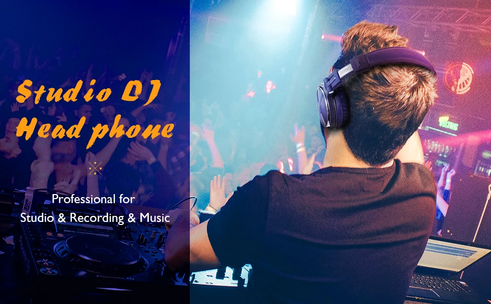 Oneodio pro 10 com fio dj fones de ouvido baixo estéreo gaming headset com microfone para telefone estúdio monitor fone para gravação - Imagem 19