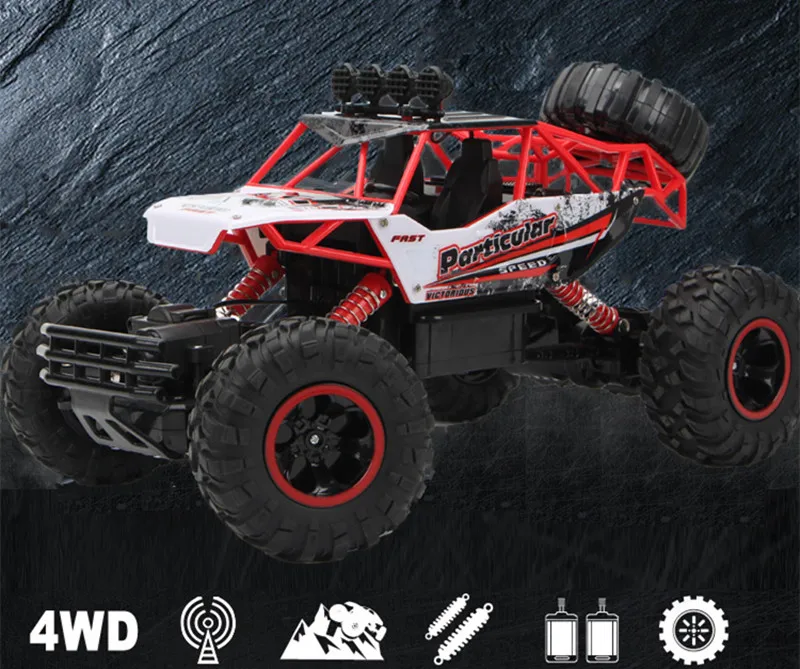 4wd rc carro 1:12 fora da estrada 4x4 todos os terrenos carros de controle remoto rádio elétrico buggy caminhão corrida deriva com luzes led brinquedos presentes - Imagem 18