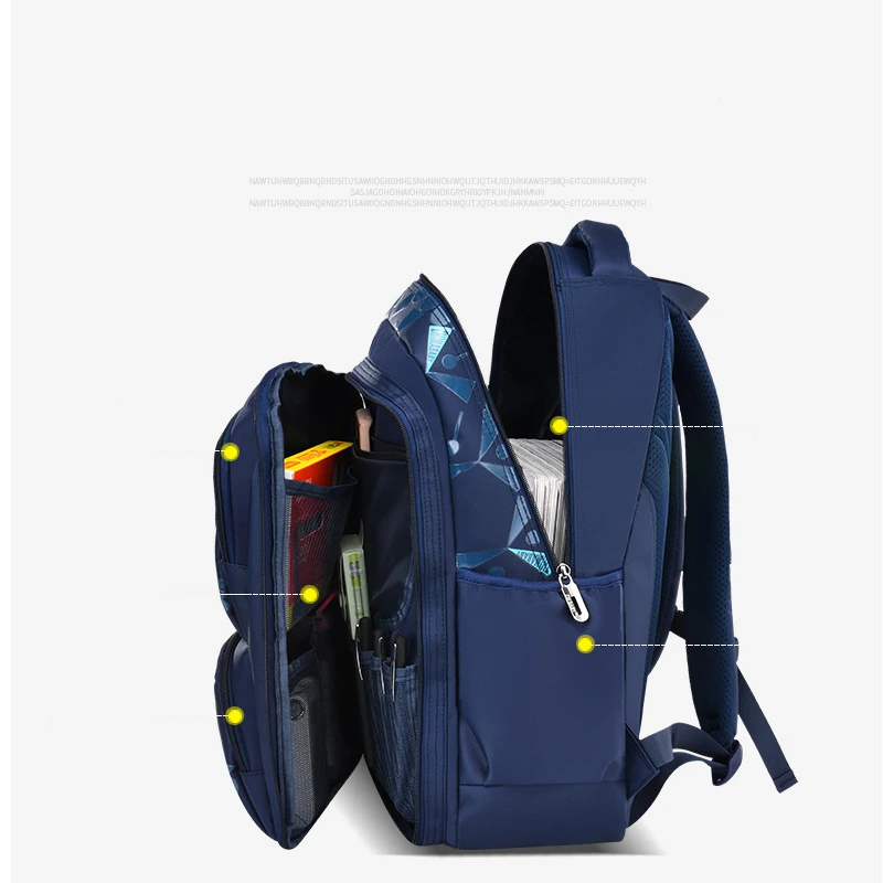 Mochila ortopédica infantil à prova d'água, bolsa para escola primária, para meninos, classe 3 a 6 - Imagem 13