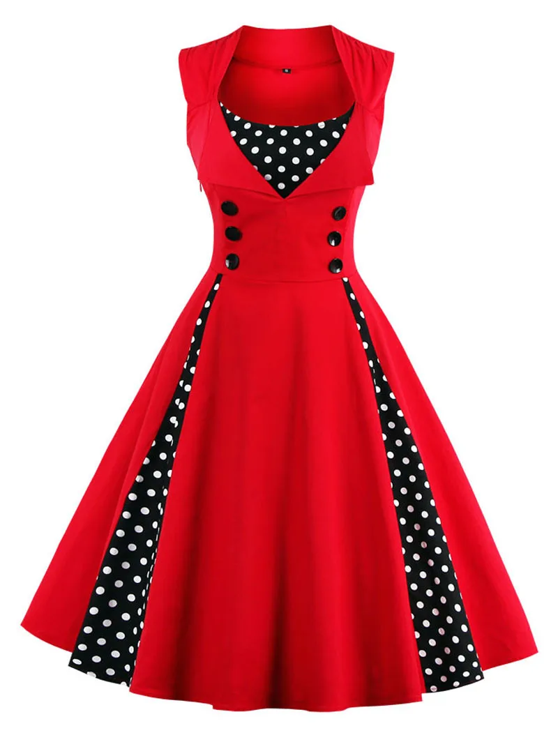 Vestido retrô vintage rockabilly feminino, balanço de ponto, pin up, vestidos de festa, túnica elegante, casual, vintage, S-5XL, 50s, 60s - Imagem 14