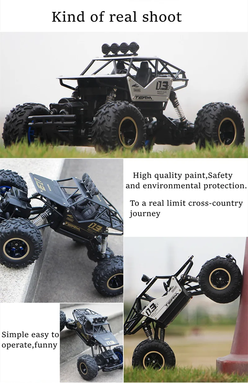 4wd rc carro 1:12 fora da estrada 4x4 todos os terrenos carros de controle remoto rádio elétrico buggy caminhão corrida deriva com luzes led brinquedos presentes - Imagem 48