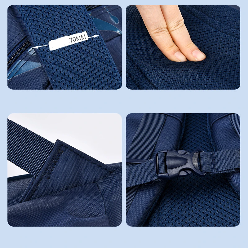 Mochila ortopédica infantil à prova d'água, bolsa para escola primária, para meninos, classe 3 a 6 - Imagem 15