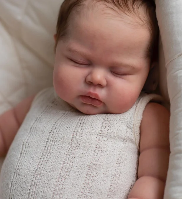 Kit de Boneca Reborn NPK, 25” – Tamanho Gigante, Toque Suave, Cor Fresca, Corpo de Pano Inacabado e Peças para Montagem