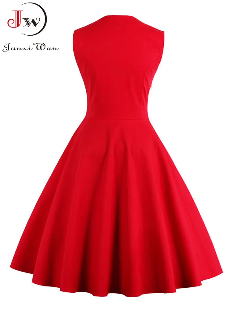 Vestido retrô vintage rockabilly feminino, balanço de ponto, pin up, vestidos de festa, túnica elegante, casual, vintage, S-5XL, 50s, 60s - Imagem 2