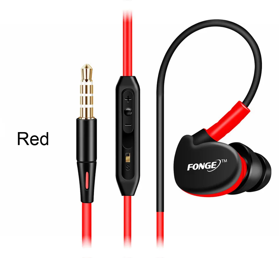 Fone de ouvido esportivo com microfone, fone de ouvido para iphone, xiaomi, huawei, fone de ouvido 3,5mm - Imagem 10