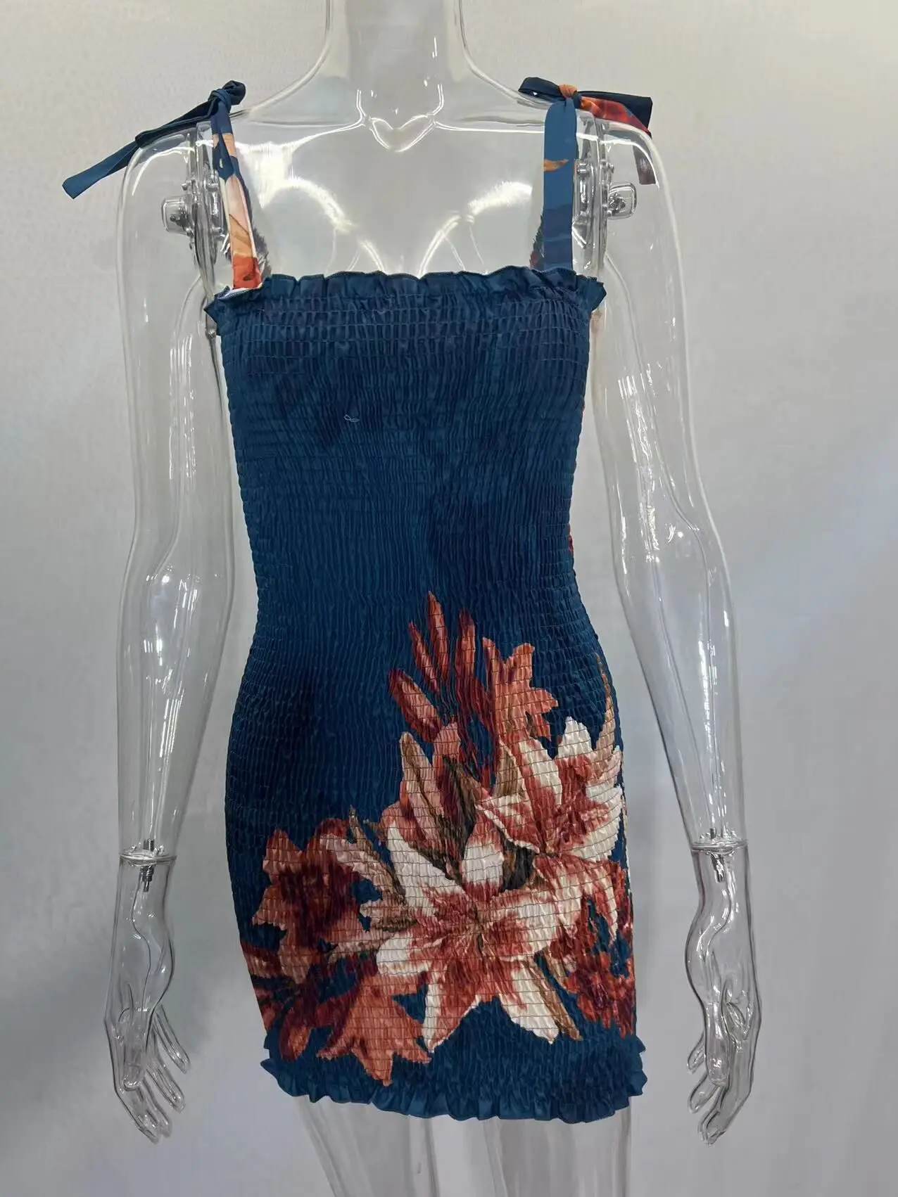 Verão sexy magro vestido de impressão moda feminina cinta espaguete pacote elegante quadris bodycon mini vestidos femlae praia vestido de festa - Imagem 20