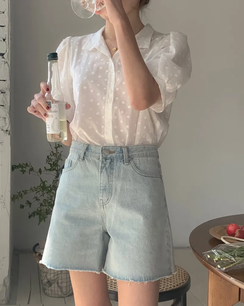 Blusa com gola V para mulheres, camisas de lazer, tops com tudo, estilo coreano, roupa elegante, cor sólida - Imagem 28