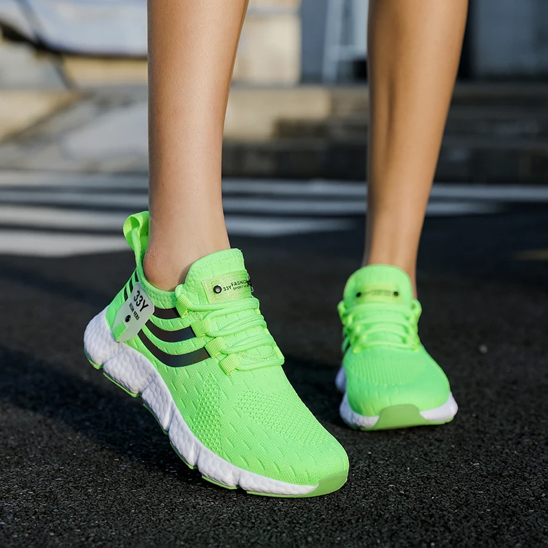 Tênis casuais verão respirável sapatos esportivos leve malha ao ar livre tênis de corrida atlético jogging tenis sapatos caminhada - Imagem 15