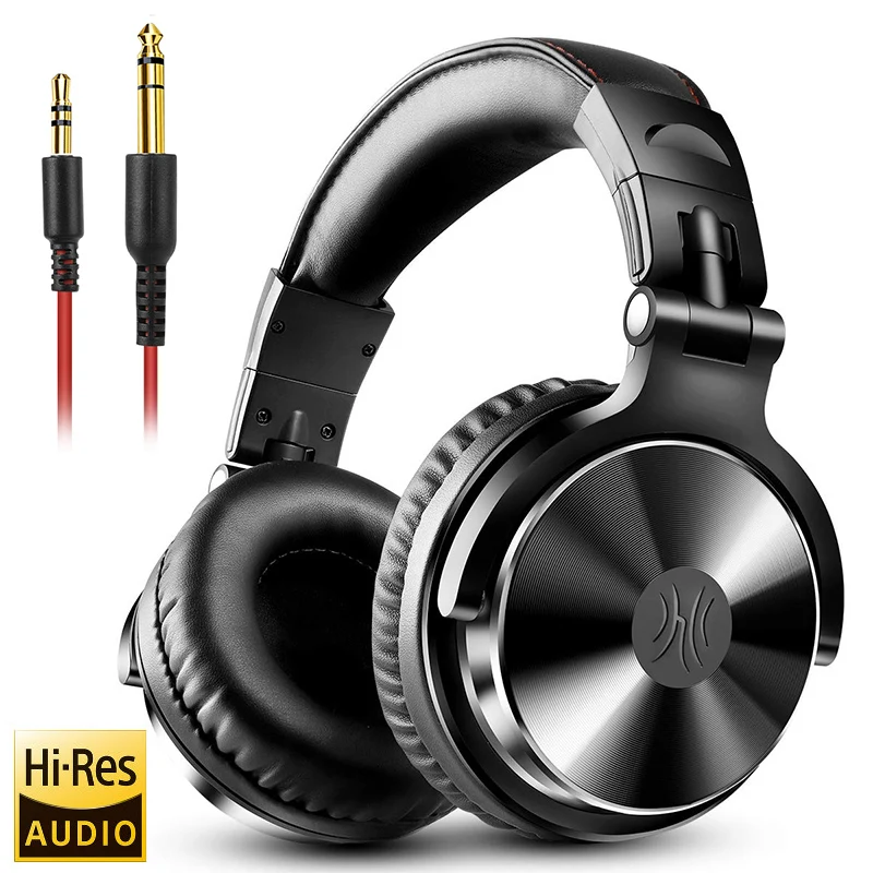 Oneodio pro 10 com fio dj fones de ouvido baixo estéreo gaming headset com microfone para telefone estúdio monitor fone para gravação - Imagem 10