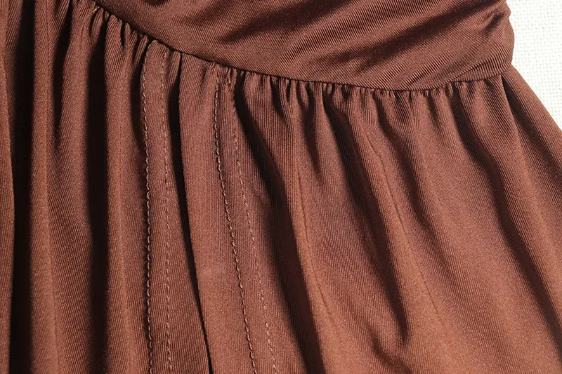 Laxsesu profundo decote em v halter vestido mulher verão babados splits sem costas elegante retalhos sólido festa coquette sexy vestidos - Imagem 16