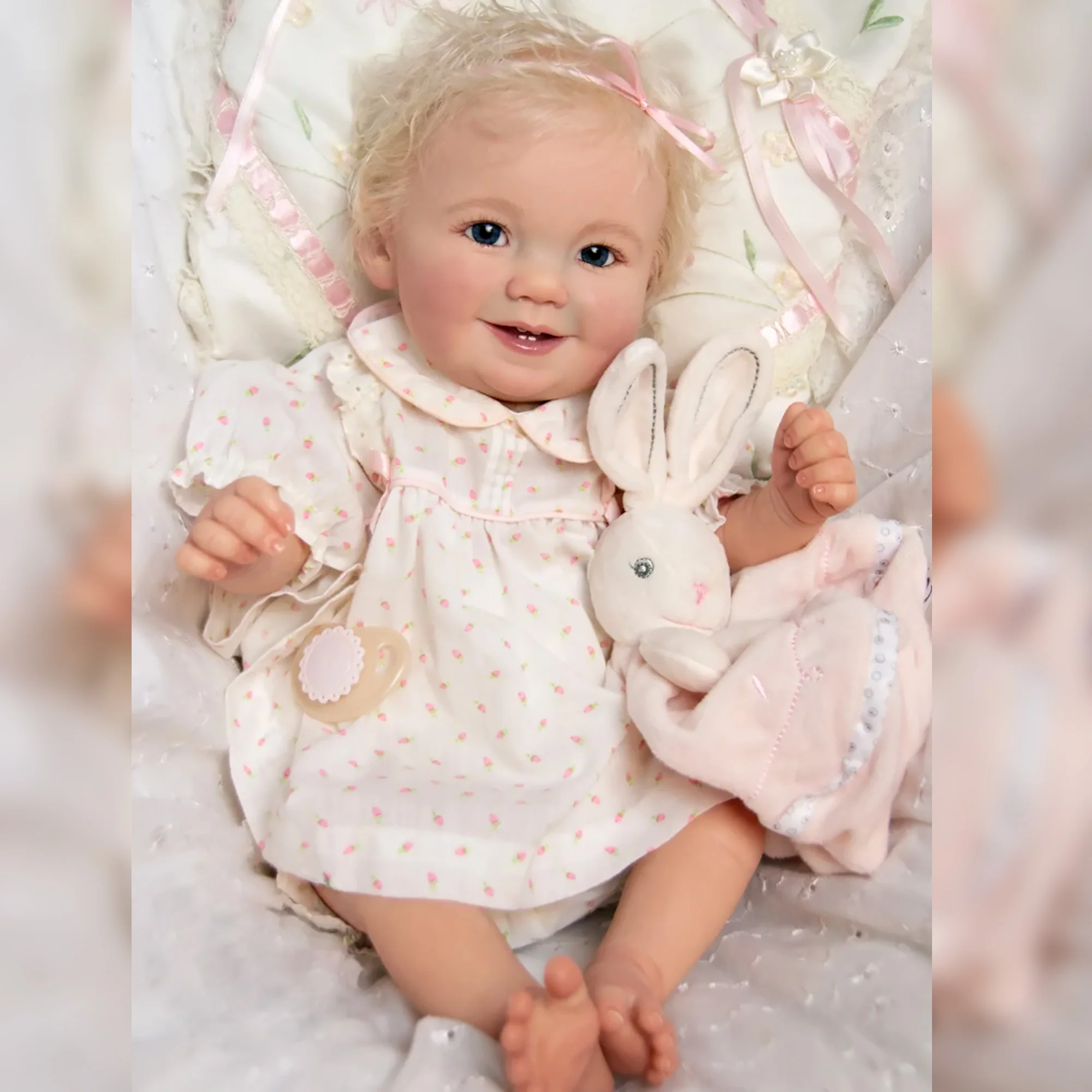 Boneca Reborn com Cabelo 3D Pintado, 20”, Fofa, Presente Perfeito e Brinquedo para Crianças - Imagem 10