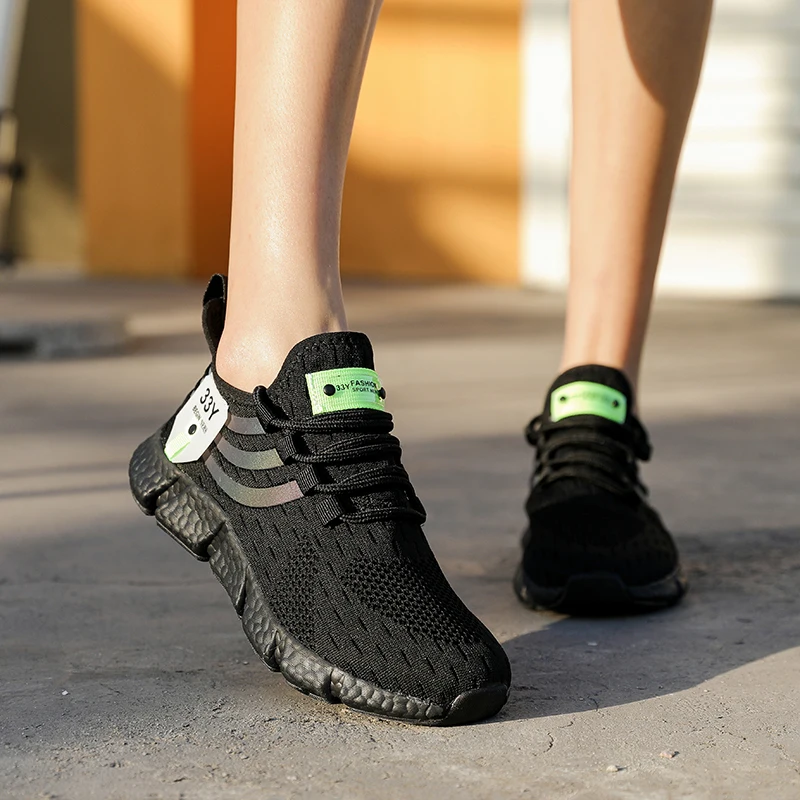 Tênis casuais verão respirável sapatos esportivos leve malha ao ar livre tênis de corrida atlético jogging tenis sapatos caminhada - Imagem 18