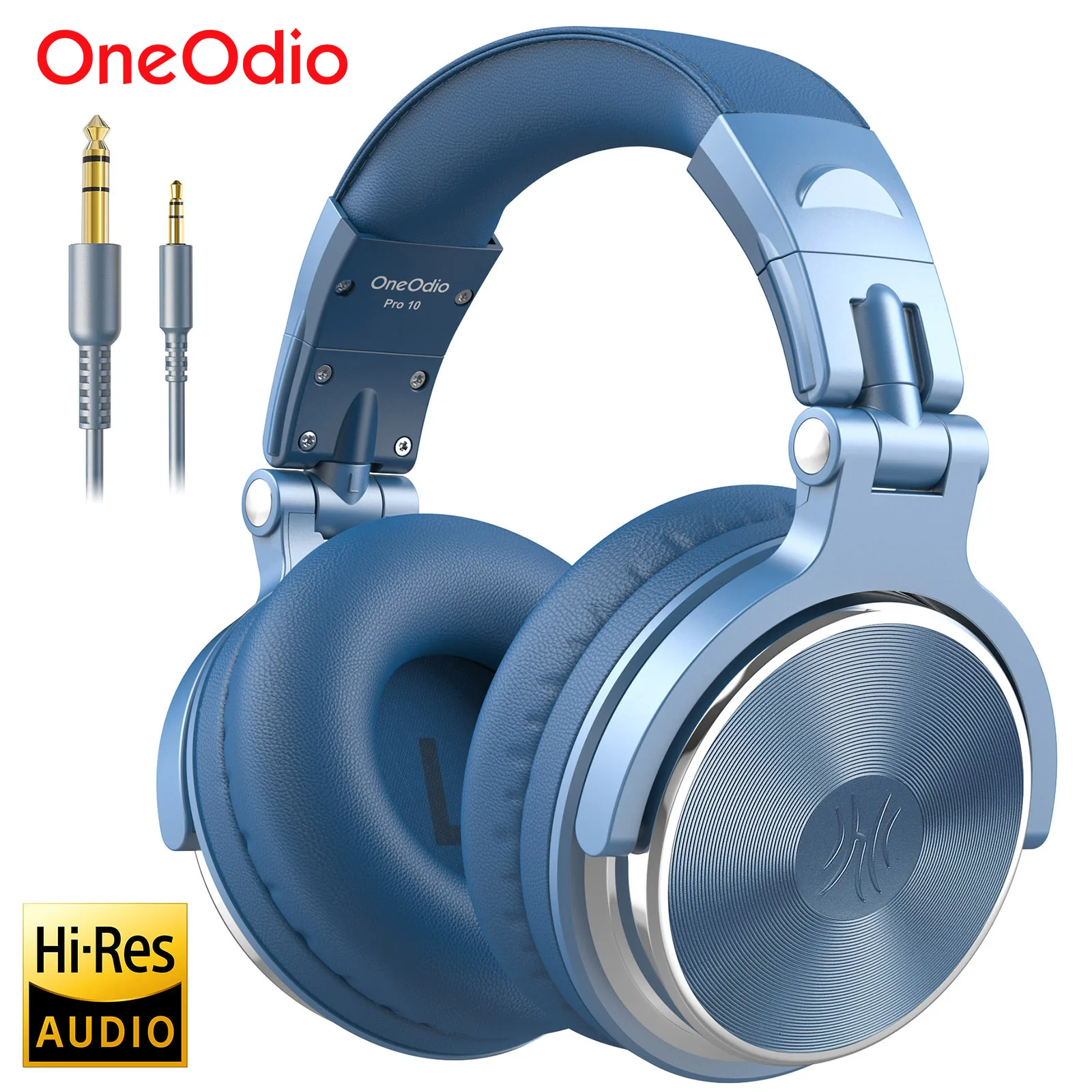 Oneodio pro 10 com fio dj fones de ouvido baixo estéreo gaming headset com microfone para telefone estúdio monitor fone para gravação