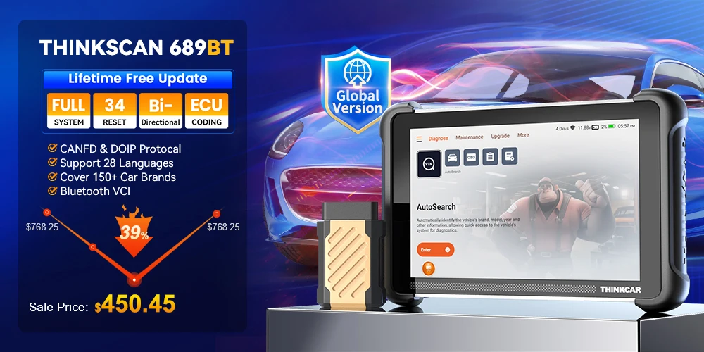 THINKCAR THINKDIAG MINI Auto OBD2 Bluetooth Scanner Sistema Completo Diagnóstico Todos os Carros Vitalício Gratuito Ferramenta de Diagnóstico Automotivo - Imagem 9