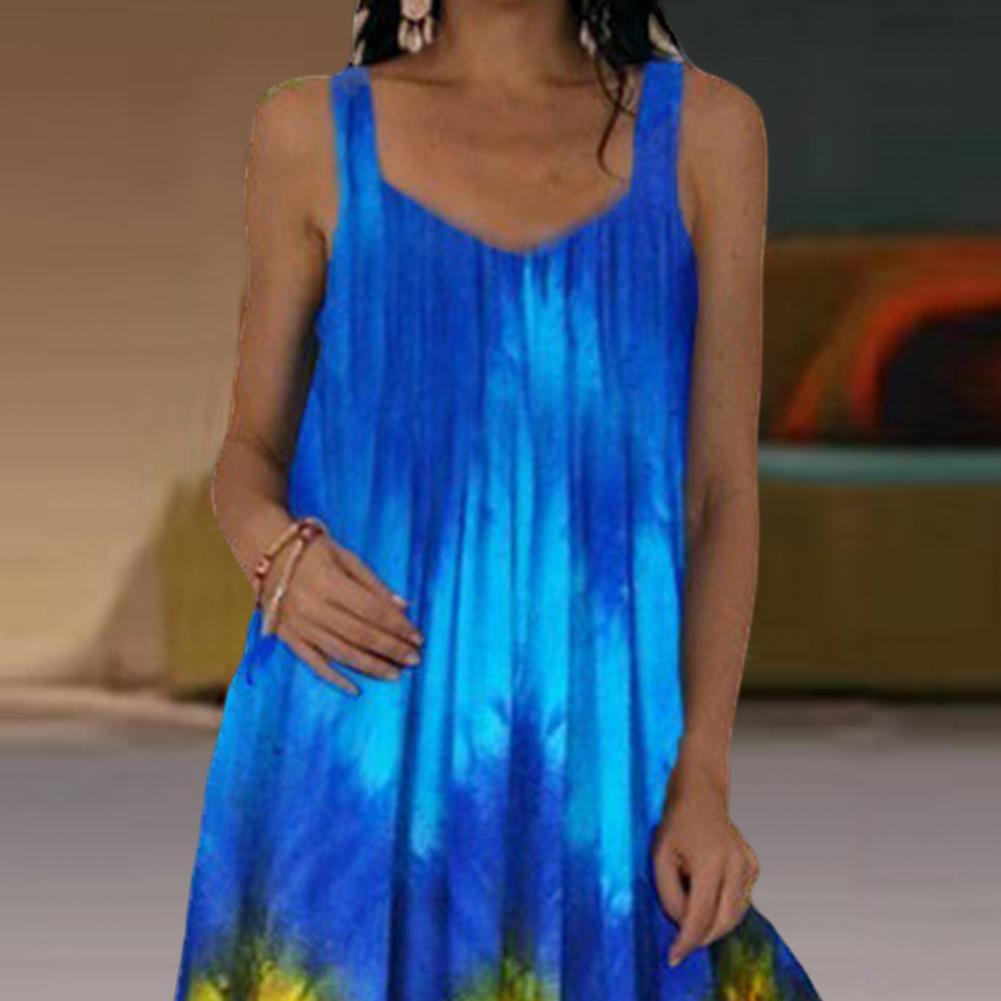 Plus size oversized vestido longo feminino tie-dye impressão 3d maxi vestido de verão cinta fora do ombro grande balanço vestidos de festa - Imagem 20