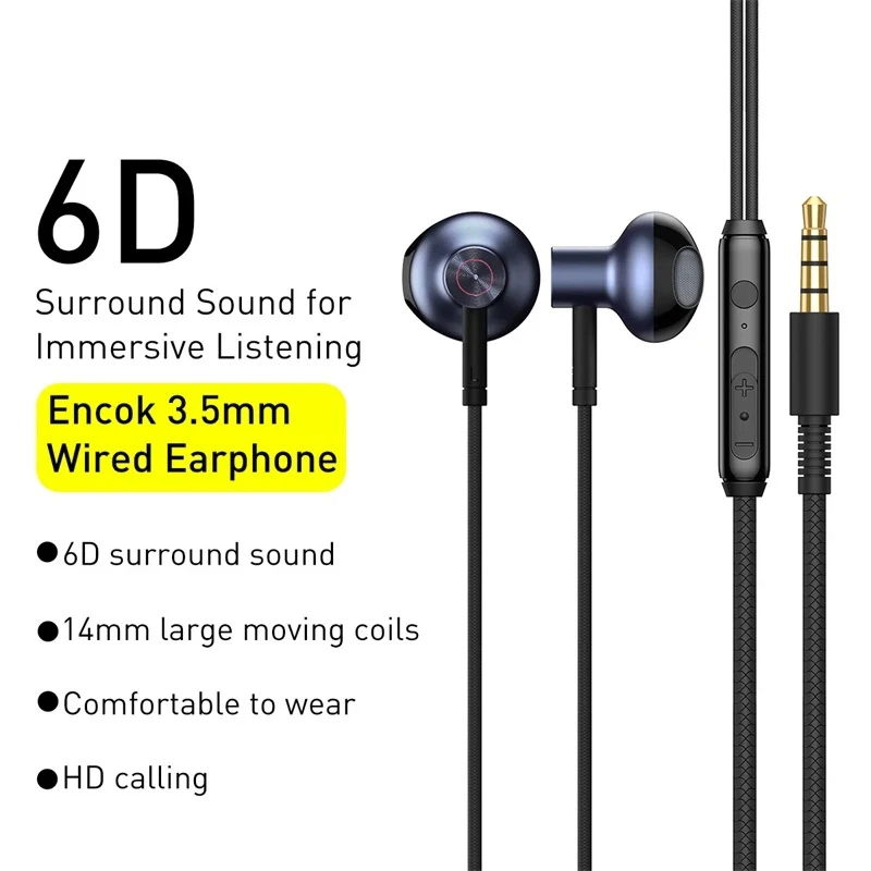 Baseus Bass Sound Fone de ouvido In-Ear Esporte Fones de ouvido com microfone para xiaomi iPhone 6 Samsung Headset fone de ouvido auriculares MP3 - Imagem 6