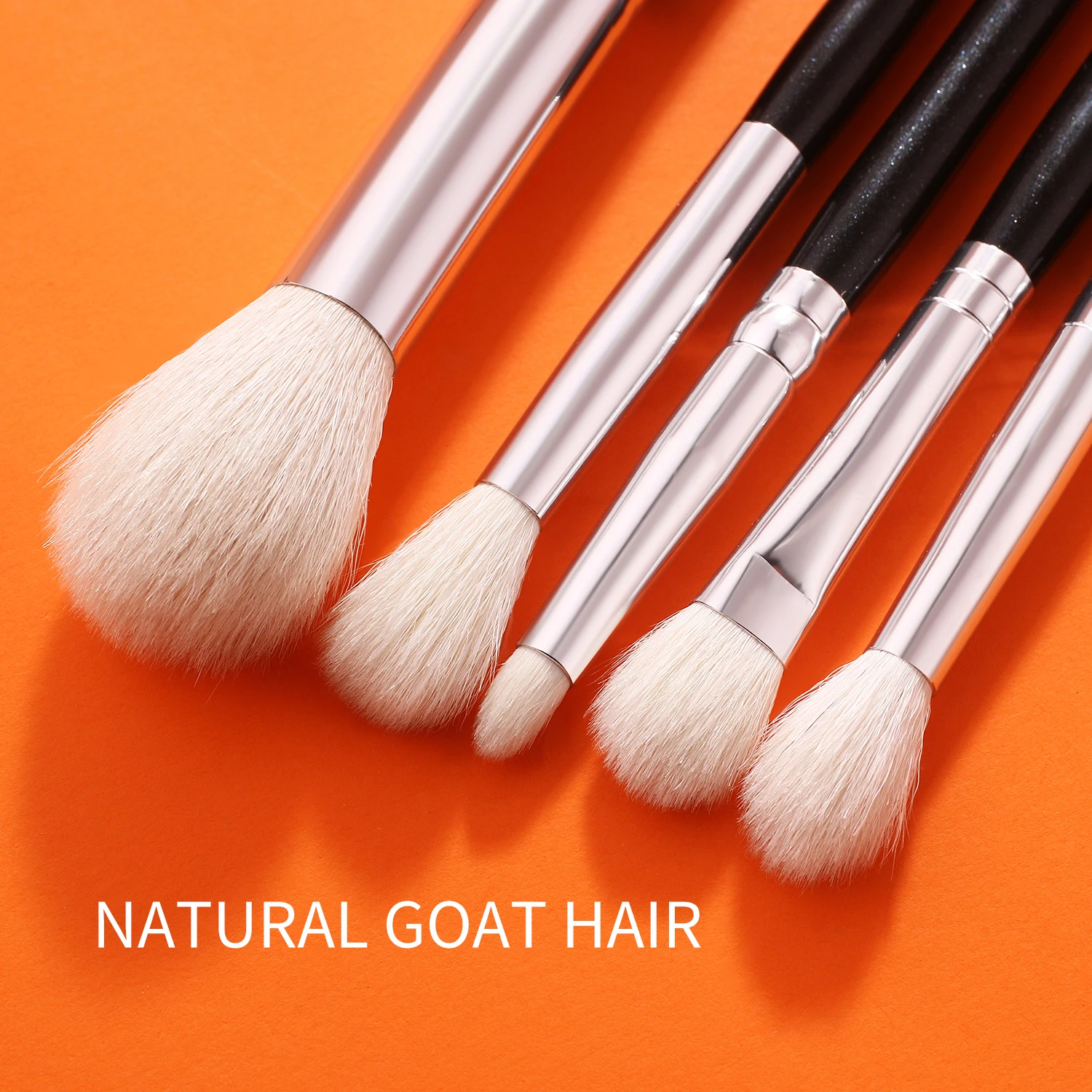 Beili profissional 6/8pcs clássico pincéis de maquiagem dos olhos naturais definir sombra sobrancelha mistura smokey black beleza maquiagem pincéis - Imagem 18