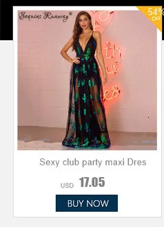 Vestido de festa para as mulheres elegante, sem costas maxi lantejoulas vestido de verão - Imagem 12