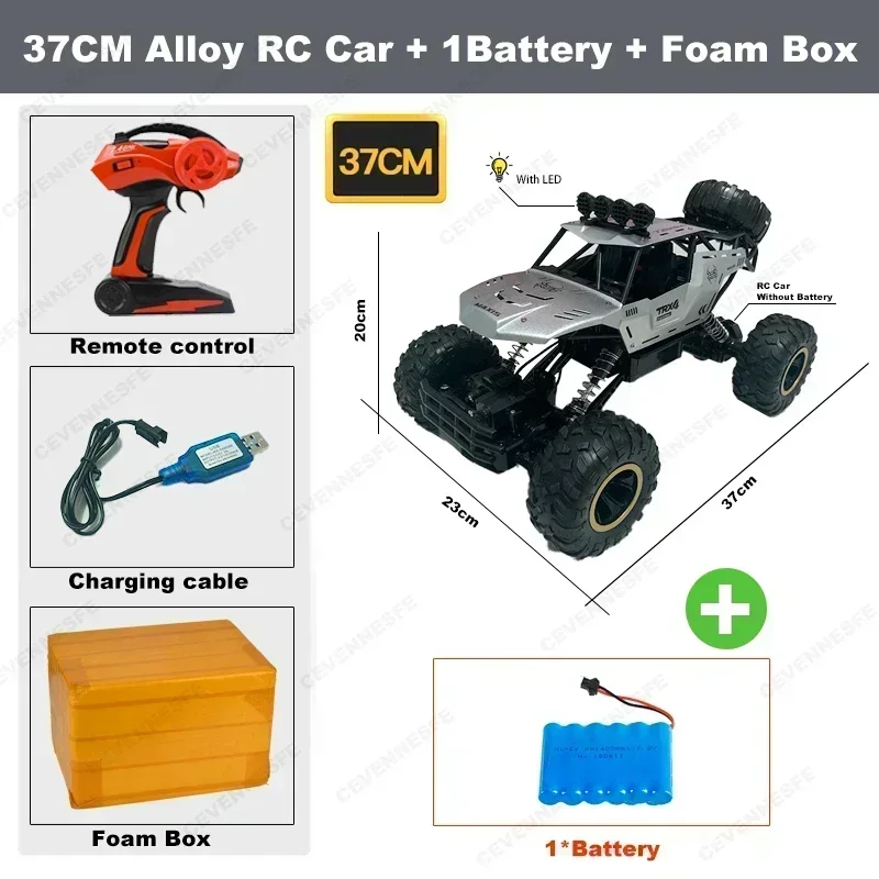 4wd rc carro 1:12 fora da estrada 4x4 todos os terrenos carros de controle remoto rádio elétrico buggy caminhão corrida deriva com luzes led brinquedos presentes - Imagem 12