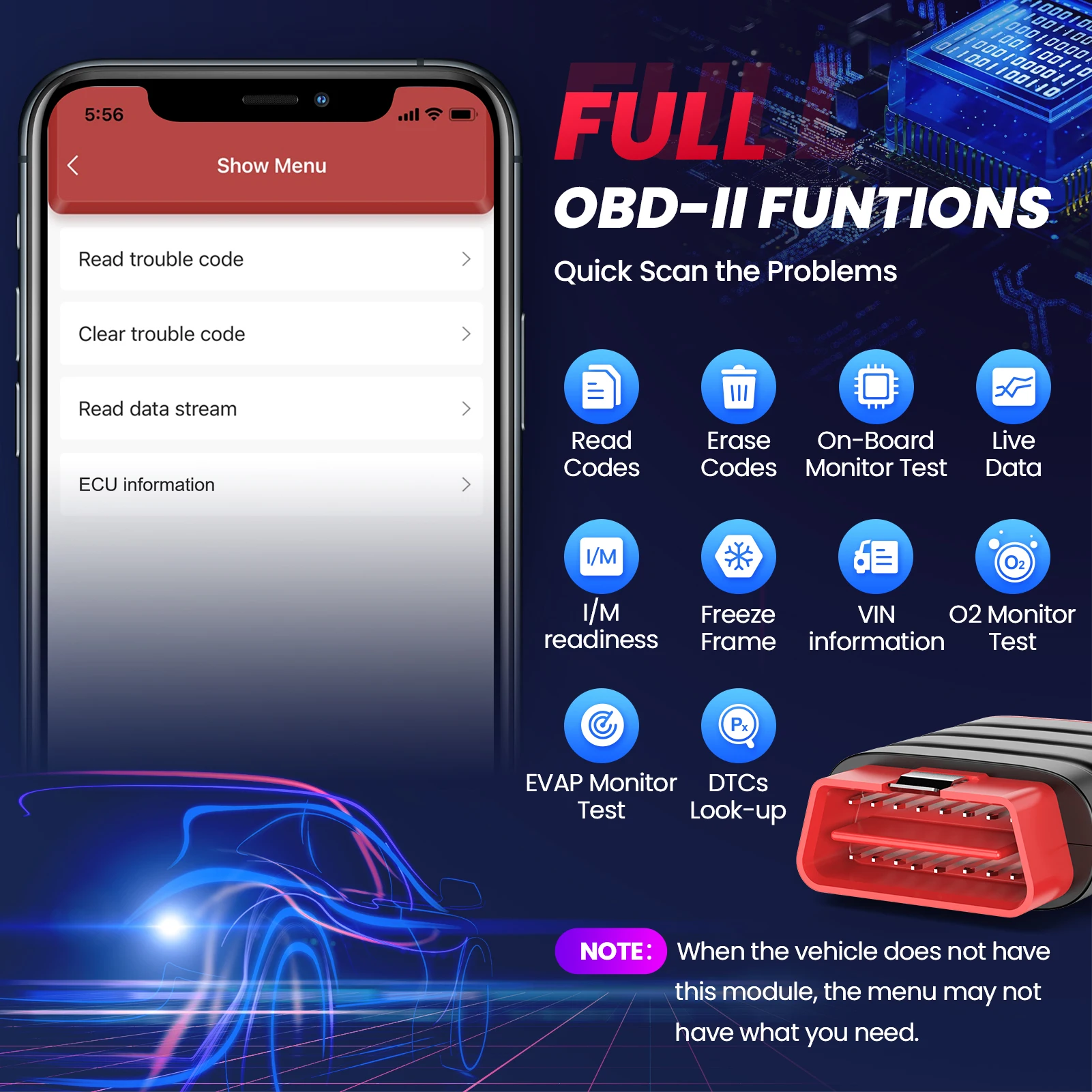 THINKCAR THINKDIAG MINI Auto OBD2 Bluetooth Scanner Sistema Completo Diagnóstico Todos os Carros Vitalício Gratuito Ferramenta de Diagnóstico Automotivo - Imagem 4