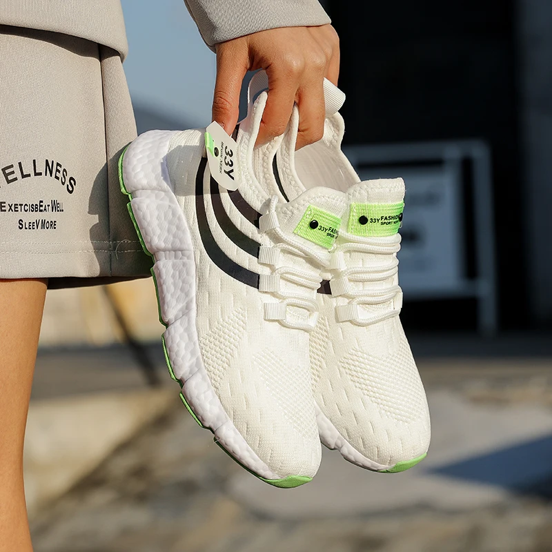 Tênis casuais verão respirável sapatos esportivos leve malha ao ar livre tênis de corrida atlético jogging tenis sapatos caminhada - Imagem 31