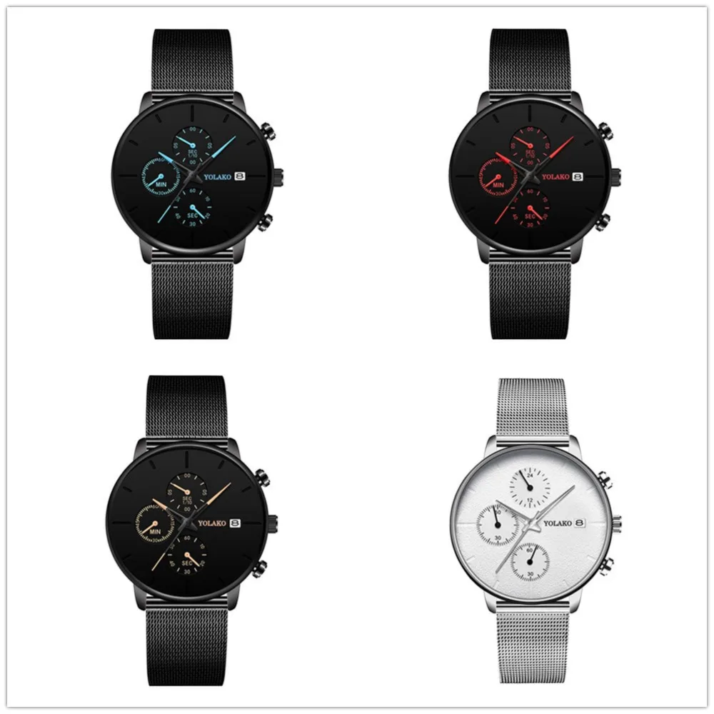 2025 relógios de luxo dos homens para negócios casual ultra fino relógio masculino malha aço inoxidável cinto relógio quartzo relogio masculino - Imagem 53