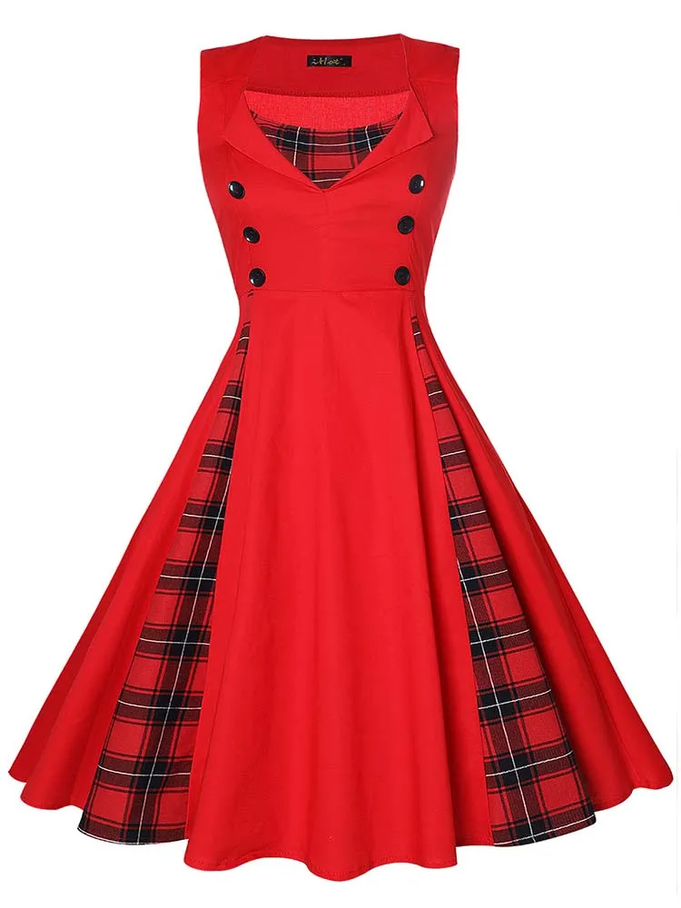 Vestido retrô vintage rockabilly feminino, balanço de ponto, pin up, vestidos de festa, túnica elegante, casual, vintage, S-5XL, 50s, 60s - Imagem 7