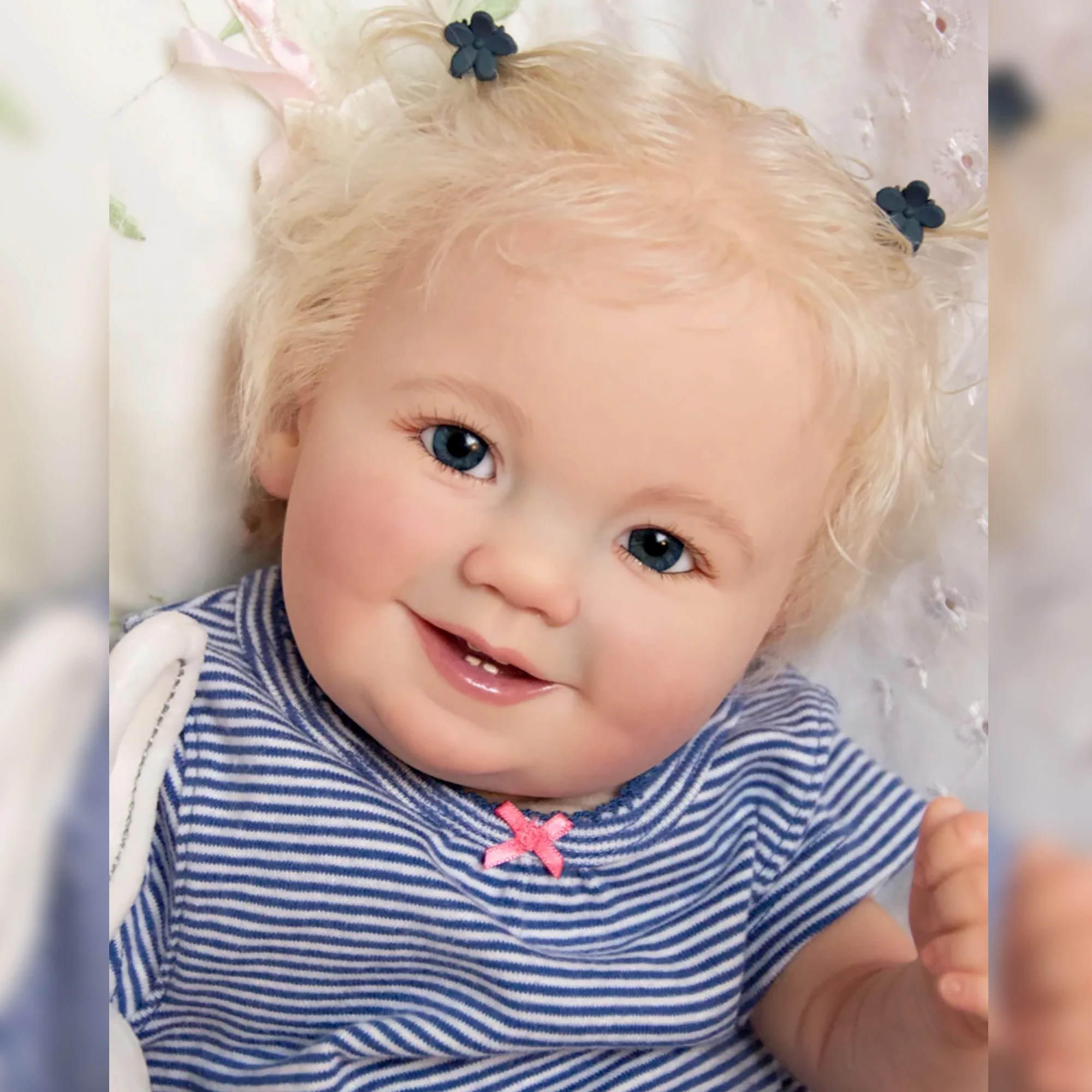 Boneca Reborn com Cabelo 3D Pintado, 20”, Fofa, Presente Perfeito e Brinquedo para Crianças - Imagem 7