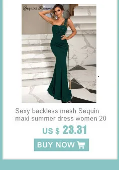 Vestido de festa para as mulheres elegante, sem costas maxi lantejoulas vestido de verão - Imagem 63
