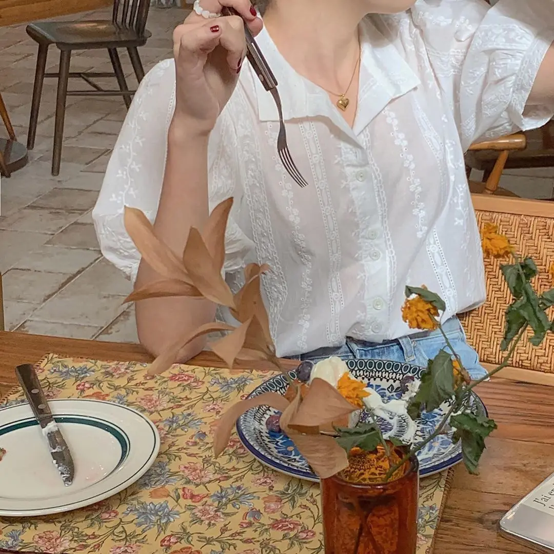 Blusa com gola V para mulheres, camisas de lazer, tops com tudo, estilo coreano, roupa elegante, cor sólida - Imagem 10