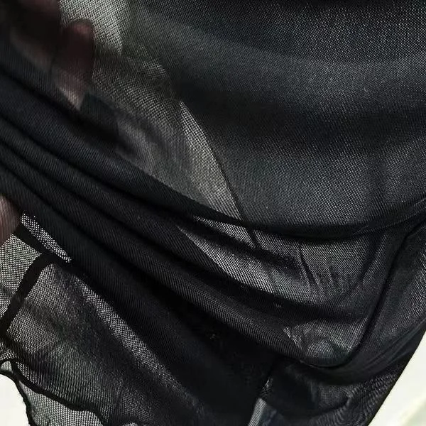 Gelo gaze inferior blusa feminina verão transparente protetor solar areia camiseta de mangas compridas perspectiva pele casaco de renda topo - Imagem 4