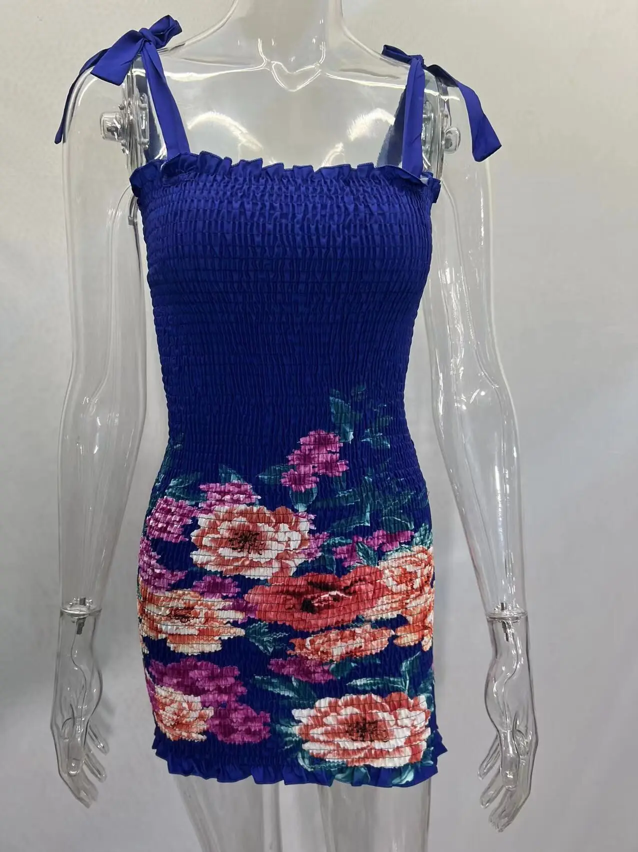 Verão sexy magro vestido de impressão moda feminina cinta espaguete pacote elegante quadris bodycon mini vestidos femlae praia vestido de festa - Imagem 19