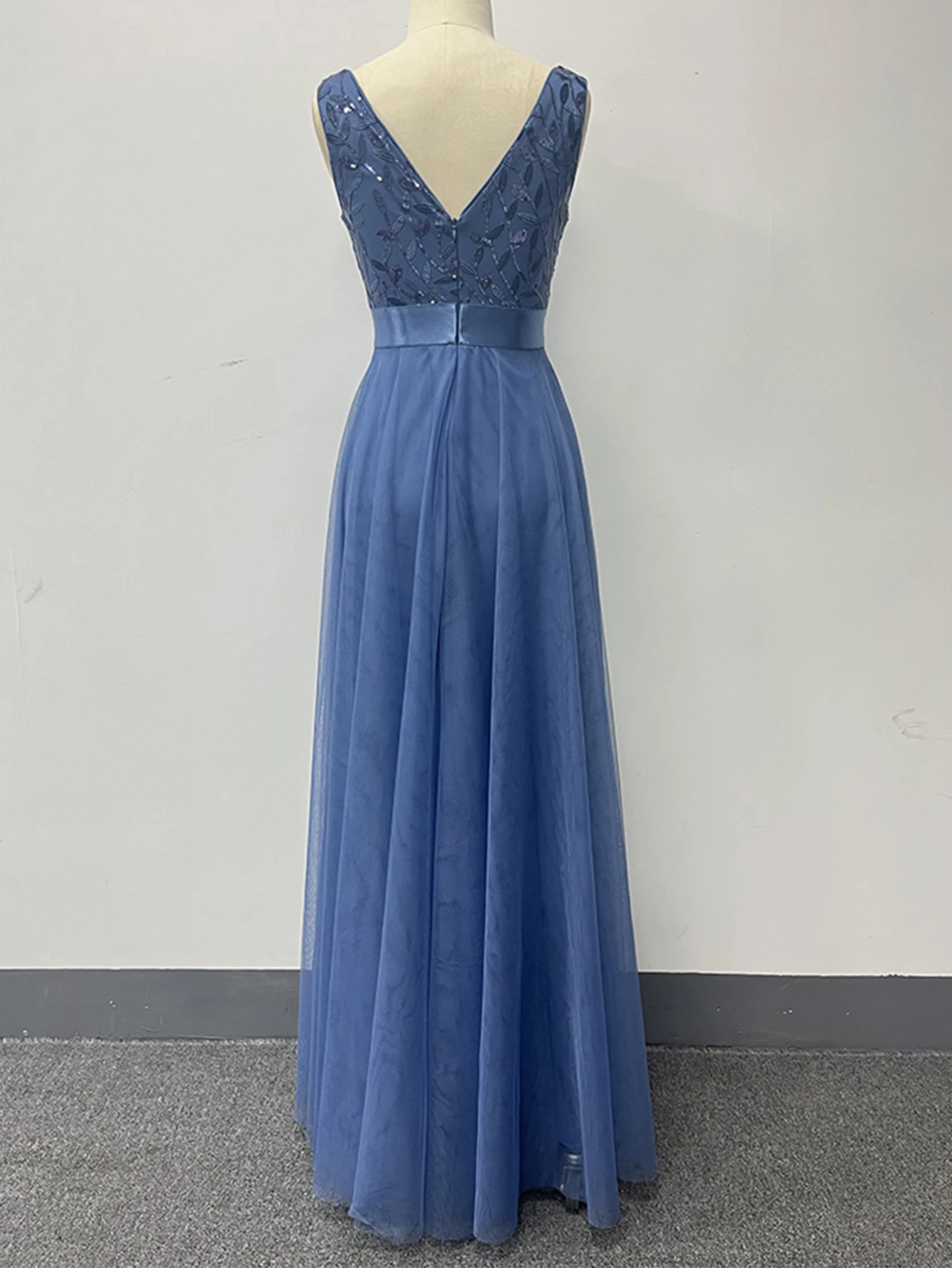 Vestido de festa para as mulheres elegante, sem costas maxi lantejoulas vestido de verão - Imagem 41