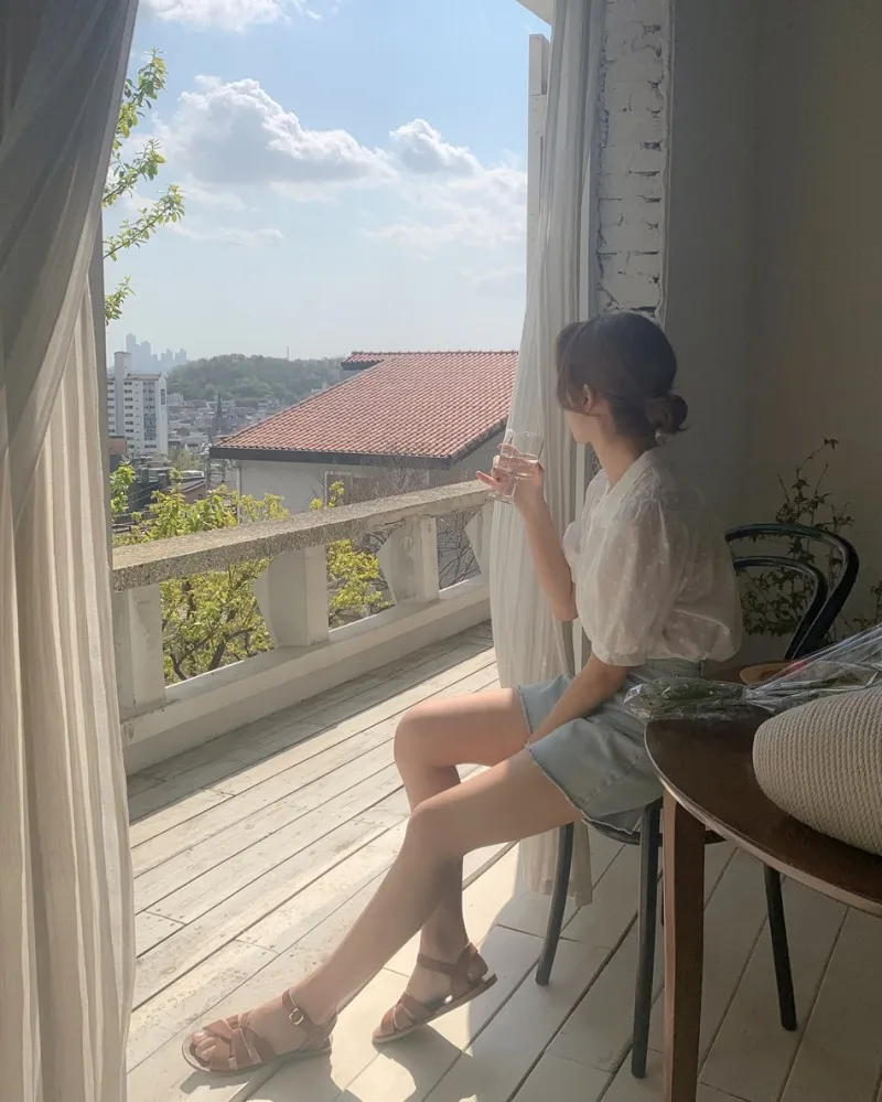 Blusa com gola V para mulheres, camisas de lazer, tops com tudo, estilo coreano, roupa elegante, cor sólida - Imagem 27