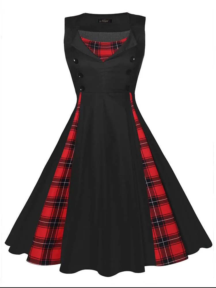 Vestido retrô vintage rockabilly feminino, balanço de ponto, pin up, vestidos de festa, túnica elegante, casual, vintage, S-5XL, 50s, 60s - Imagem 20