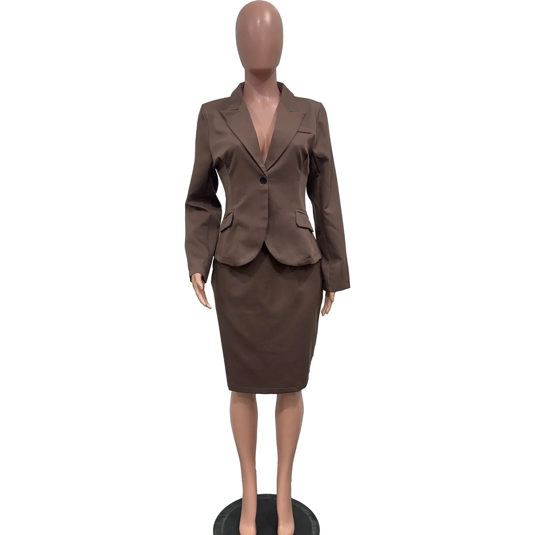 Bwq conjunto feminino manga cheia botão blazer + saias terno 2025 inverno casual streetwear dois 2 peças conjunto áfrica ol roupas de trabalho - Imagem 38