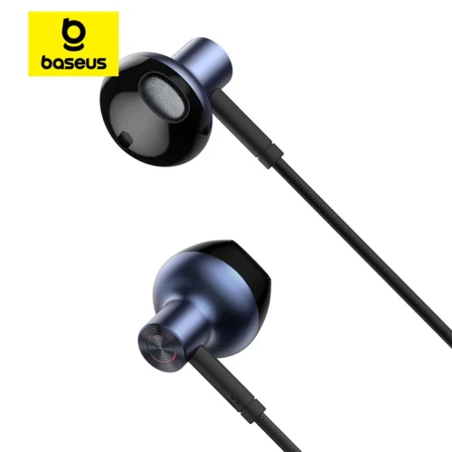 Baseus Bass Sound Fone de ouvido In-Ear Esporte Fones de ouvido com microfone para xiaomi iPhone 6 Samsung Headset fone de ouvido auriculares MP3
