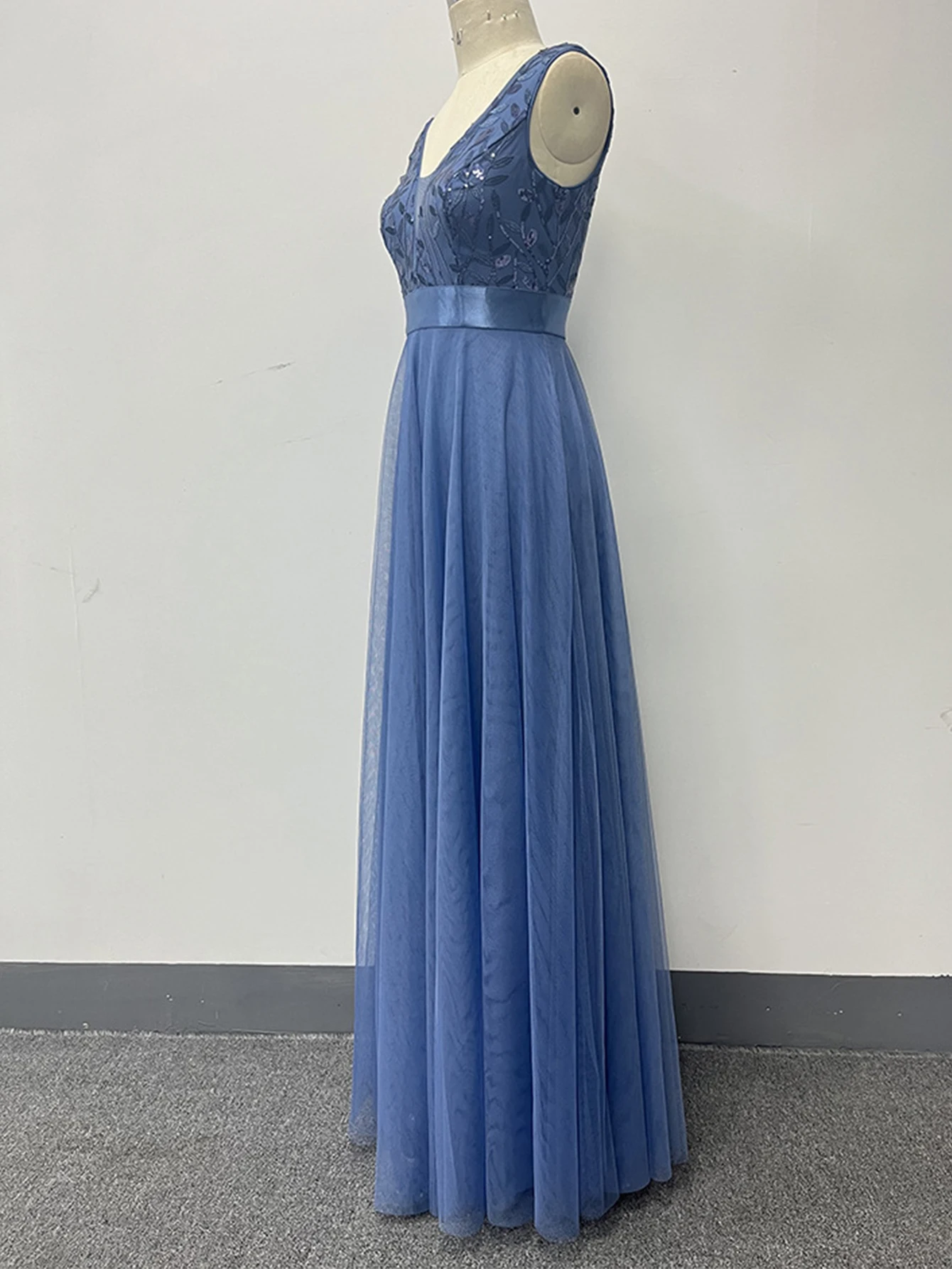 Vestido de festa para as mulheres elegante, sem costas maxi lantejoulas vestido de verão - Imagem 39