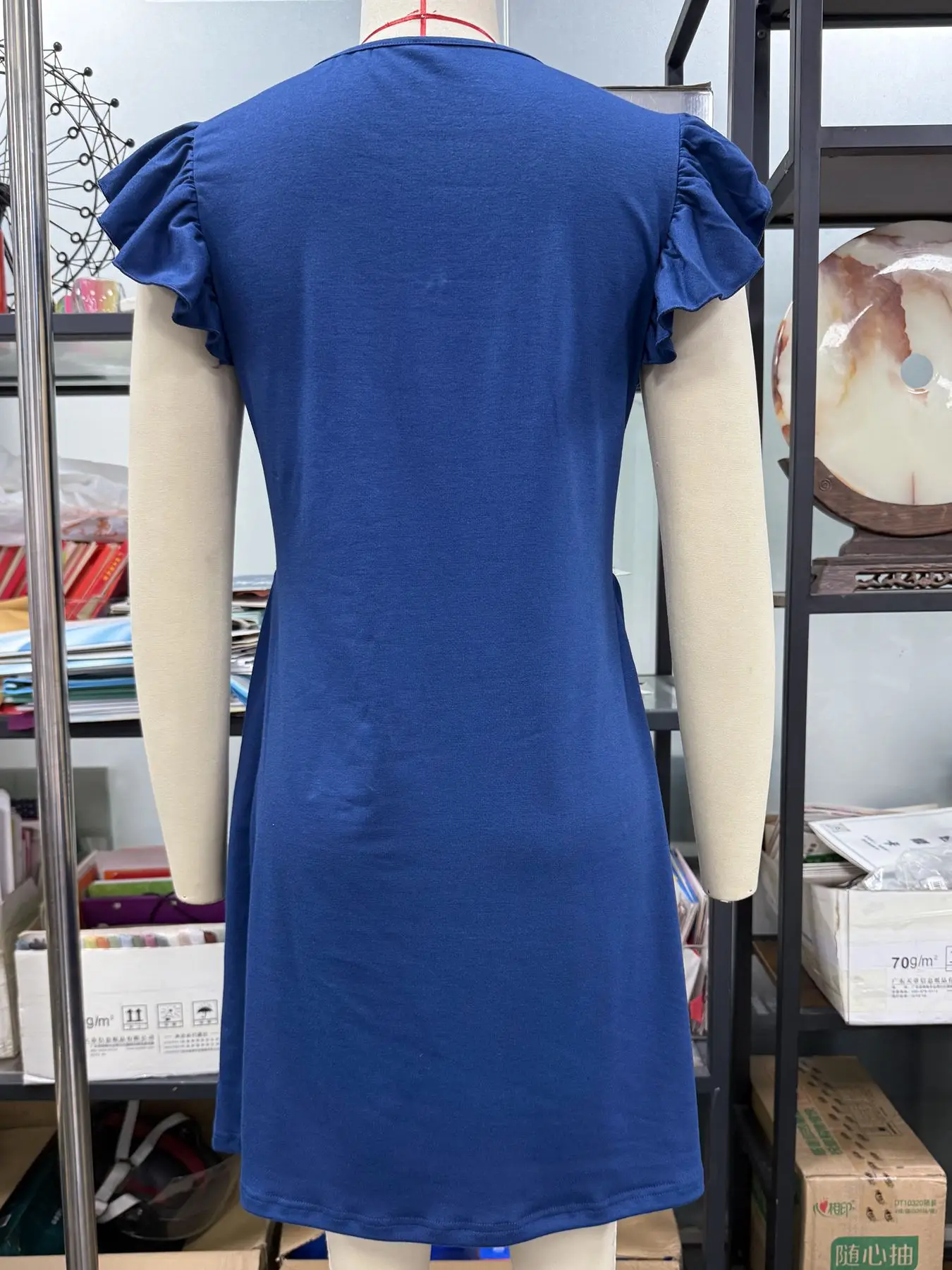 Feminino elegante manga voadora com decote em v mini vestido férias 2025 verão roupas femininas plissado vestidos de manga curta streetwear - Imagem 31