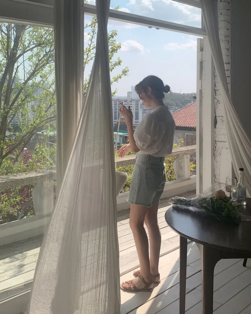 Blusa com gola V para mulheres, camisas de lazer, tops com tudo, estilo coreano, roupa elegante, cor sólida - Imagem 31