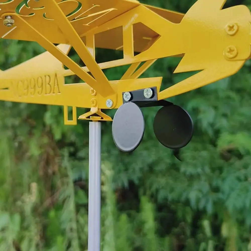 Cata-vento Avião 3D para Exterior Bússola Direção do Vento Decoração de Jardim Cata-vento - Imagem 10