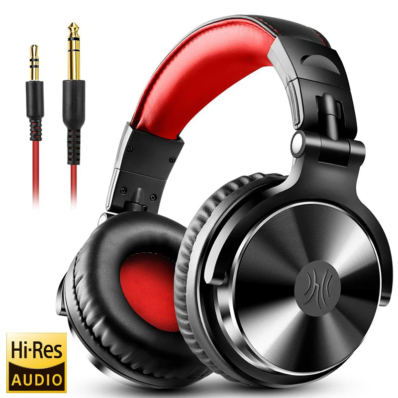Oneodio pro 10 com fio dj fones de ouvido baixo estéreo gaming headset com microfone para telefone estúdio monitor fone para gravação - Imagem 9