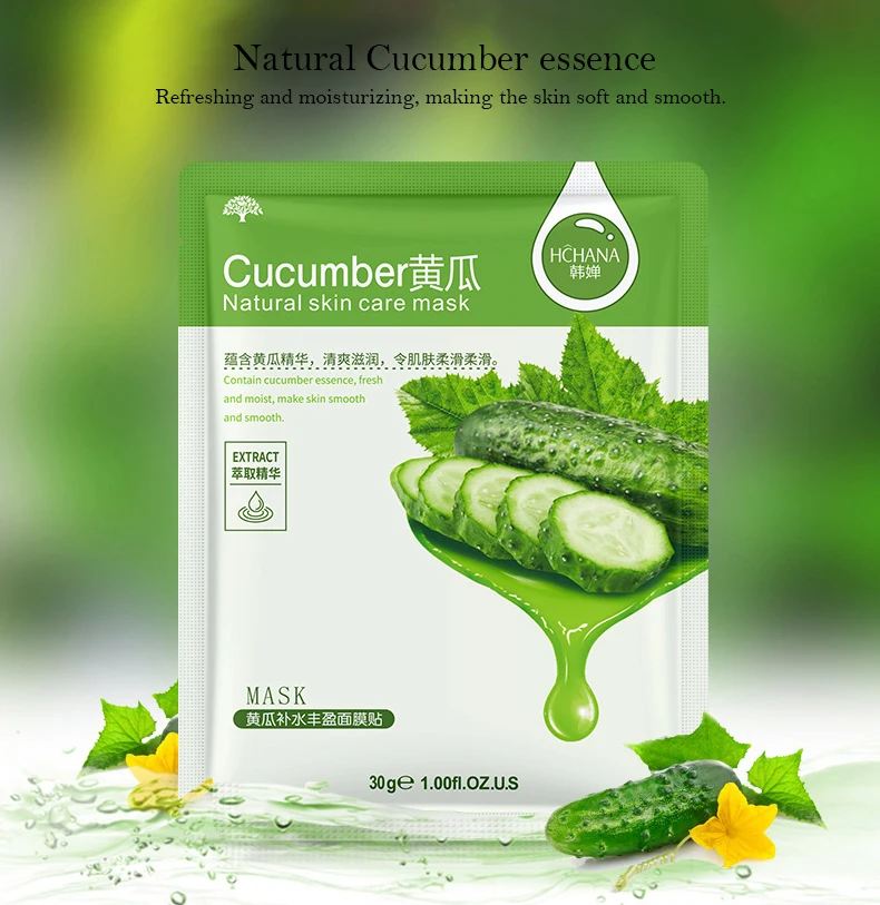 Máscara Facial Natural Planta, Controle de Óleo Hidratante, Anti-Envelhecimento, Fruit Aloe, Folha Coreano, Máscara Facial, Beleza, Produtos De Cuidados Com A Pele, 10Pcs - Imagem 16