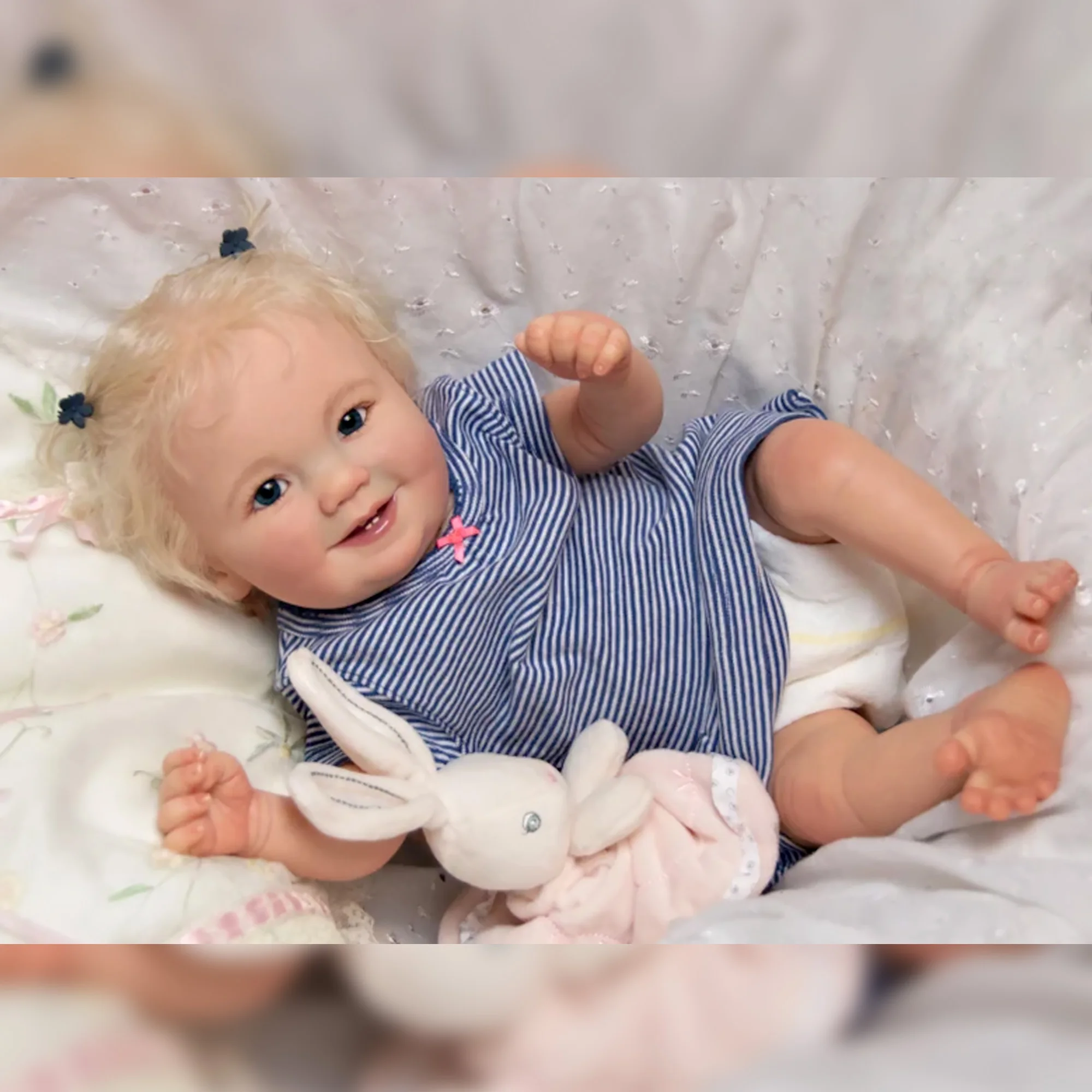 Boneca Reborn com Cabelo 3D Pintado, 20”, Fofa, Presente Perfeito e Brinquedo para Crianças - Imagem 16