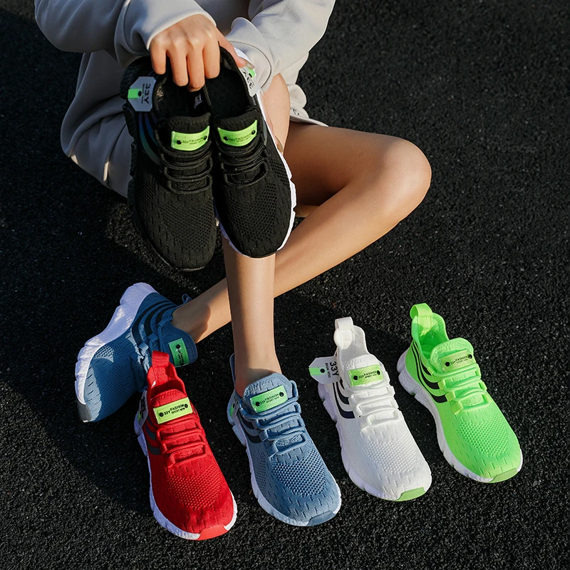 Tênis casuais verão respirável sapatos esportivos leve malha ao ar livre tênis de corrida atlético jogging tenis sapatos caminhada - Imagem 22