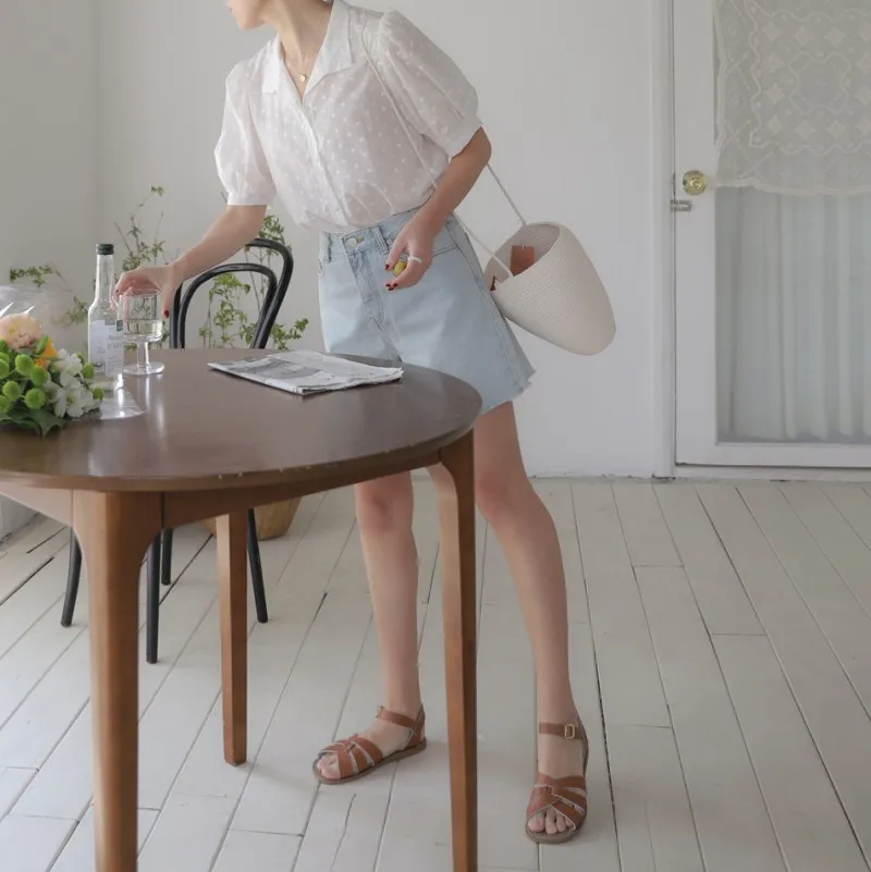 Blusa com gola V para mulheres, camisas de lazer, tops com tudo, estilo coreano, roupa elegante, cor sólida - Imagem 25