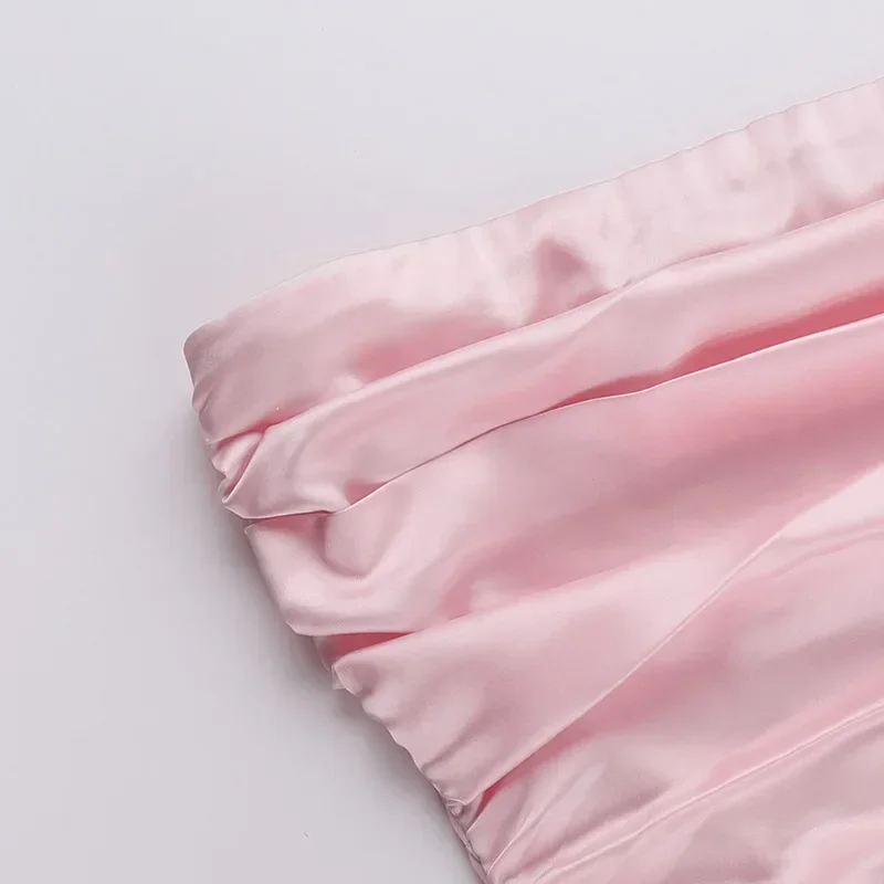 Trendix sexy bandeau mini vestido feminino fora do ombro sem mangas plissado vestidos de cintura alta senhoras festa elegante vestido de moda 2024 - Imagem 16