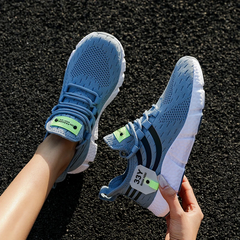 Tênis casuais verão respirável sapatos esportivos leve malha ao ar livre tênis de corrida atlético jogging tenis sapatos caminhada - Imagem 24